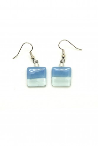 Color Blocked Square Earrings